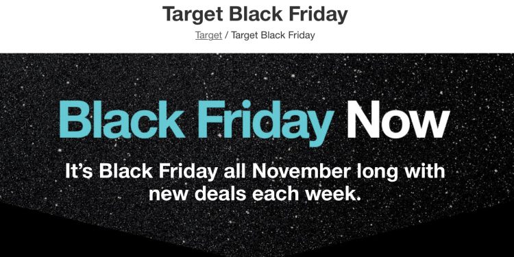 타겟, 11월 한달동안 블랙프라이데이 세일 … “매주 다른 아이템 특가판매”