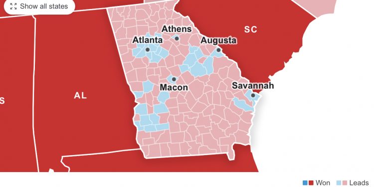 [2020대선 5초뉴스] 6일(금) 오전 격전지 개표상황 … 조지아, 펜실베니아 역전