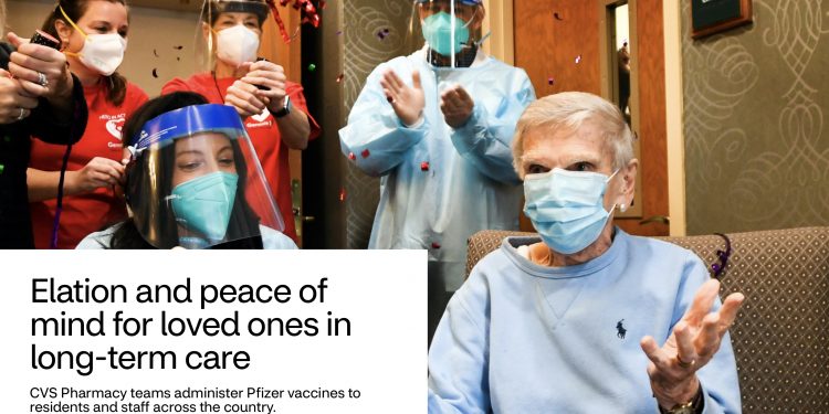 CVS, 28일(월)부터 장기요양원 백신 접종 시작