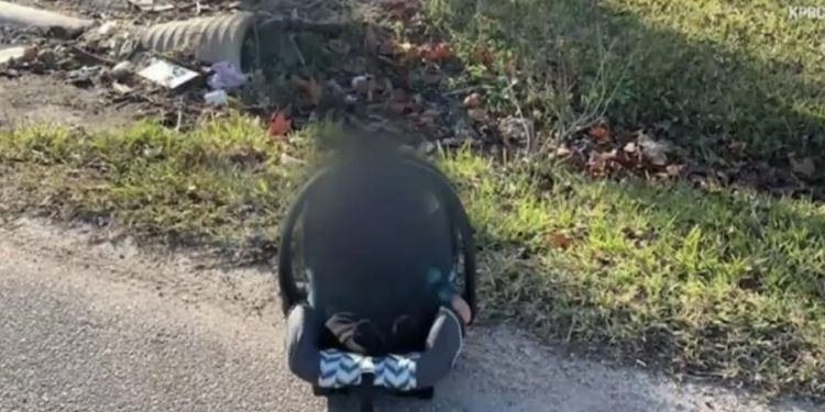 강도가 길가에 버린 5개월 아기 구한 아마존 배송기사