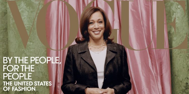 패션잡지 보그, 2월호 표지모델 해리스 부통령 피부색 과도한 보정 ‘논란’