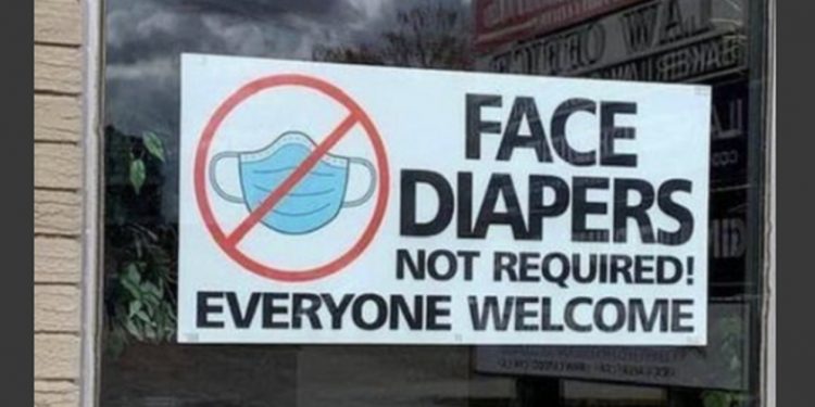 플로리다 한 식당 “얼굴 기저귀 착용안해도 입장 가능”