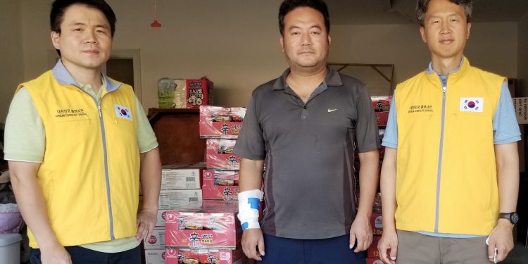 휴스턴총영사관, 허리케인 아이다 피해 한인사회 구호물품 전달