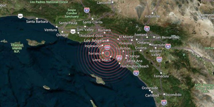 LA에서 진도 4.3 지진 발생 … “피해 및 부상자는 없어”