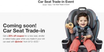 타겟 “오래된 카시트 및 유아용품, 20% 할인쿠폰과 교환”