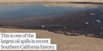 캘리포니아 오렌지카운티 해안, 원유유출 … “송유관 파손”
