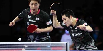 [사진뉴스] 휴스턴 세계탁구선수권, 은메달 쾌거 이룬 한국 남자복식