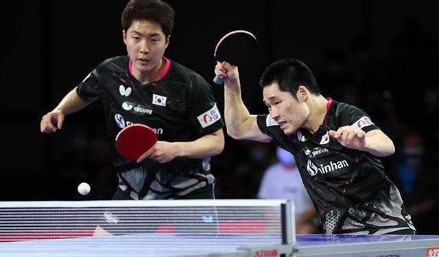 [사진뉴스] 휴스턴 세계탁구선수권, 은메달 쾌거 이룬 한국 남자복식