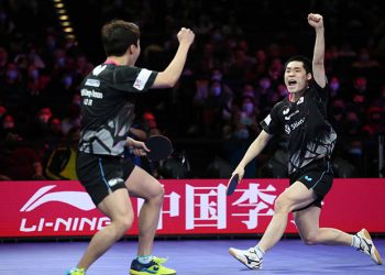 휴스턴 세계탁구선수권,  남자 복식 첫 결승 진출