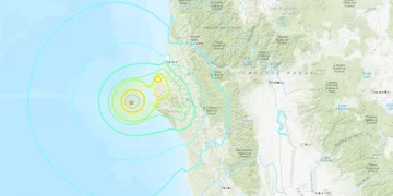 북부 캘리포니아, 진도 6.2 지진