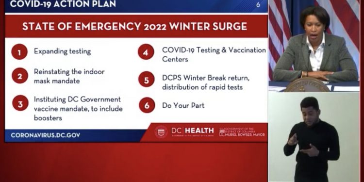 워싱턴 D.C 비상사태 선언 … “마스크 의무화 부활”