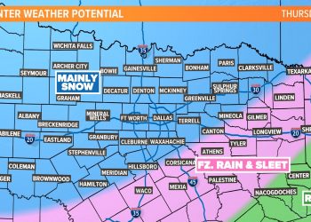 텍사스, 이번주 수요일부터 금요일까지 최강한파… “북극 한랭전선 남하”