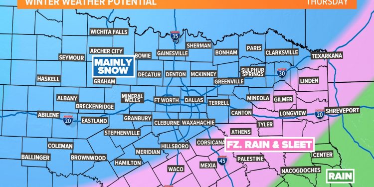 텍사스, 이번주 수요일부터 금요일까지 최강한파… “북극 한랭전선 남하”