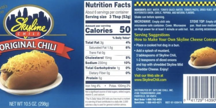 전국에서 팔리는 ‘스카이라인 칠리’ 리콜 … “알러지 표기 없고 포장과 내용물 달라”