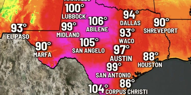 텍사스 중남부, 비정상적인 5월 무더위 … “평년보다 최대 10도 더 높아”