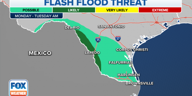 텍사스 남부지역 돌발성 집중호우 … “열대성 대기불안”