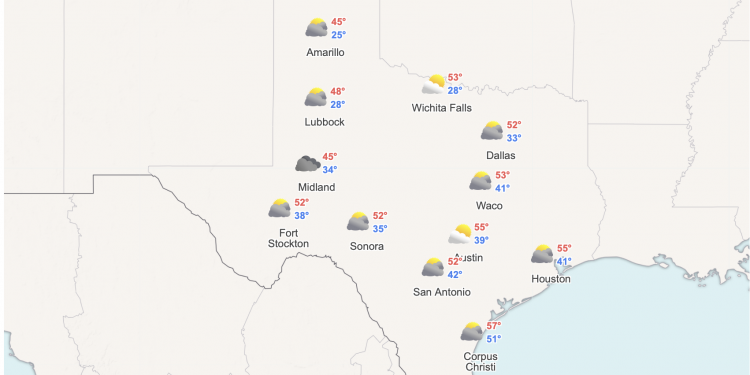 이번주 추워지는 텍사스 …  최저기온 30도 대