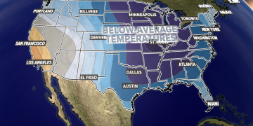 크리스마스 연휴, 텍사스 추워진다 …. 북극 찬공기 남하