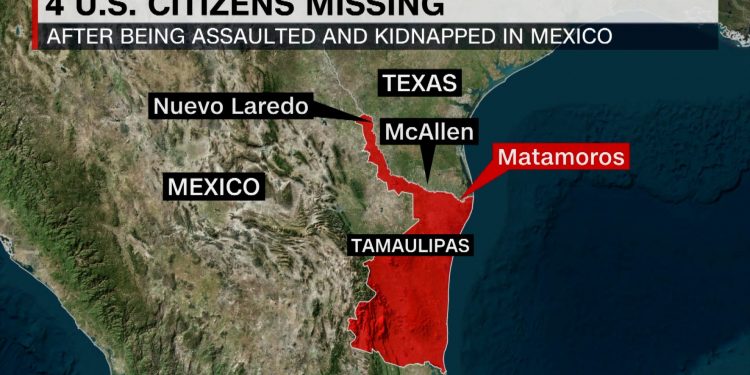 텍사스 접경 멕시코에서 미국인 4명 납치