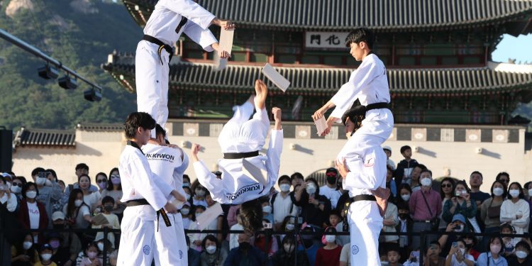 국기원 태권도 시범단 휴스턴 공연