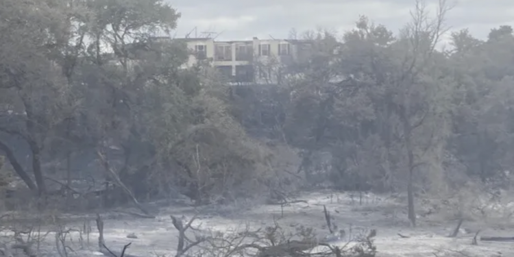 한인 다수 거주지 시더파크에서 산불, 아파트 한 채 전소