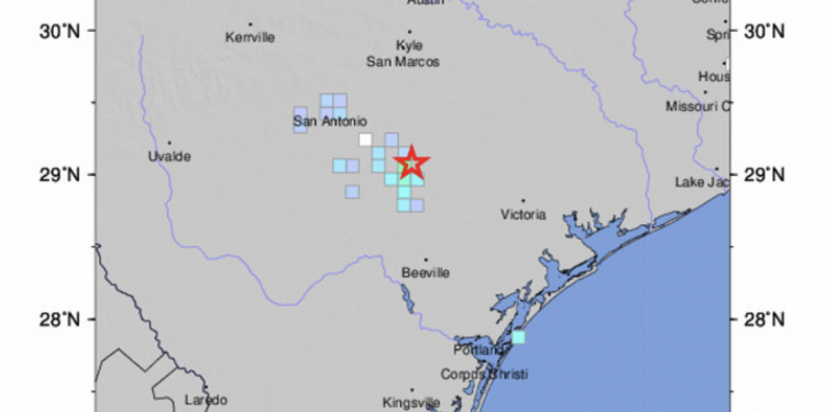 텍사스 남부 진도 4.0 지진 발생