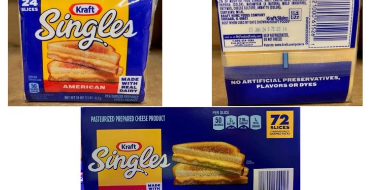 크레프트 치즈 리콜 … “치즈 내 플라스틱 조각”