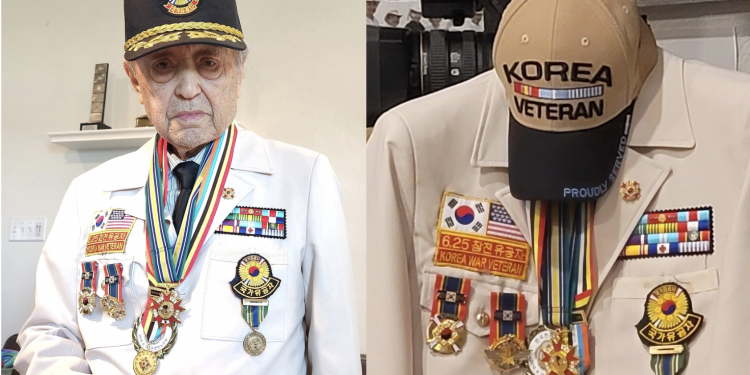 한국전쟁 참전용사 손정철 씨, 한국정부로부터 영웅 칭호 받아