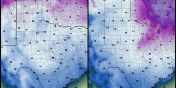 14일(일)부터 텍사스 전역 한파주의보 … 최저 10도(F) 내외