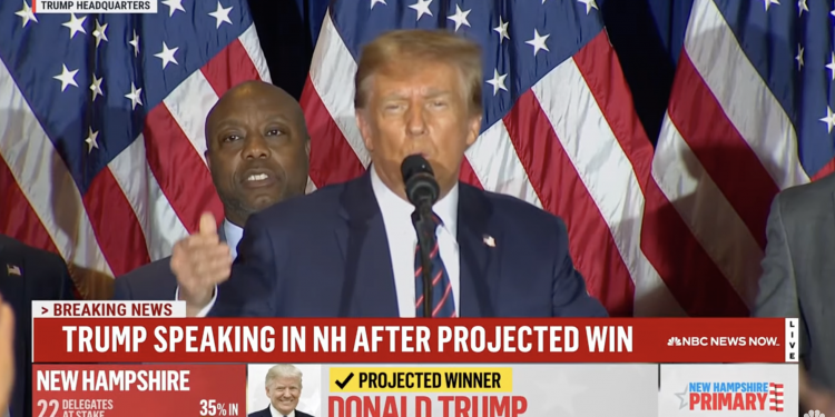 [1보] “뉴햄프셔 예비선거, 트럼프 선두” … 미 언론들 트럼프 후보 승리 예견