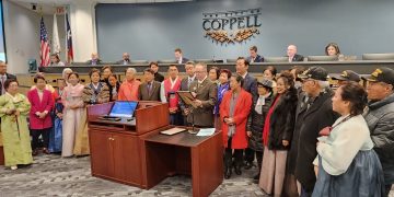 [사진] 코펠시의회, 미주한인의 날 선포