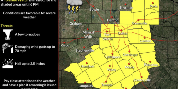 텍사스, 우박 및 토네이도 주의보 … “국지적 기상악화, 피해 주의해야”