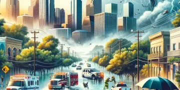 슈퍼 엘니뇨, 텍사스 폭풍 강타 … 휴스턴, 허리케인급 폭풍에  4명 사망