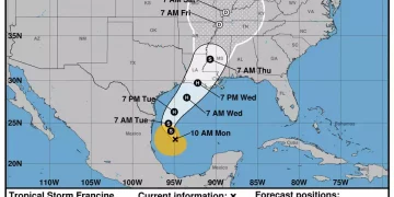 휴스턴과 갈베스턴, 열대성 폭풍 프랜신(Francine) 영향권