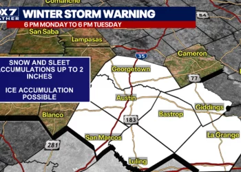 중부 텍사스, 겨울폭풍 주의보 … “도로 결빙 주의해야”