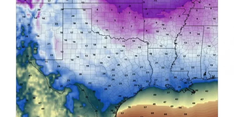 6일(월)부터 텍사스 첫 영하권 … “북극한파 남하 영향”